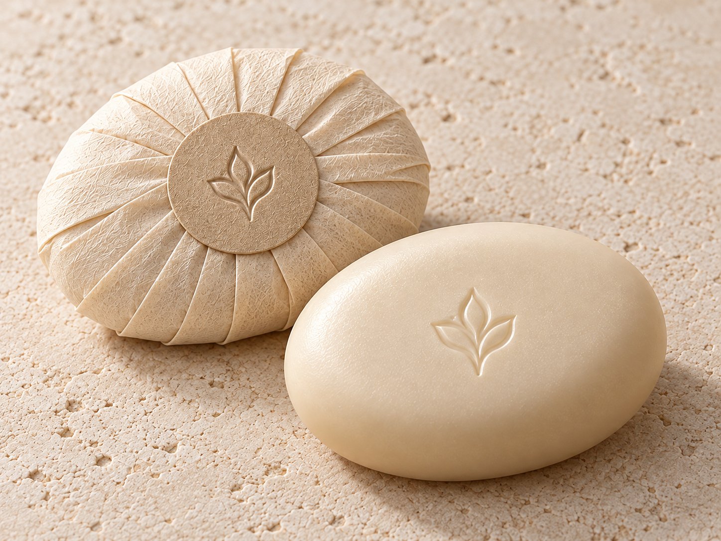 Private Label Hotel Soap with Pleated Paper Wrap — Product detail · 2 / 3